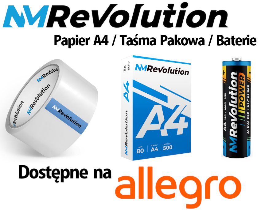 Tonery do Drukarek NM Revolution Papier Baterie Taśma Pakowa